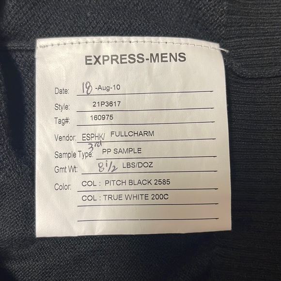 SAMPLE Express half zip high neck collar sweater - Picture 4 of 8